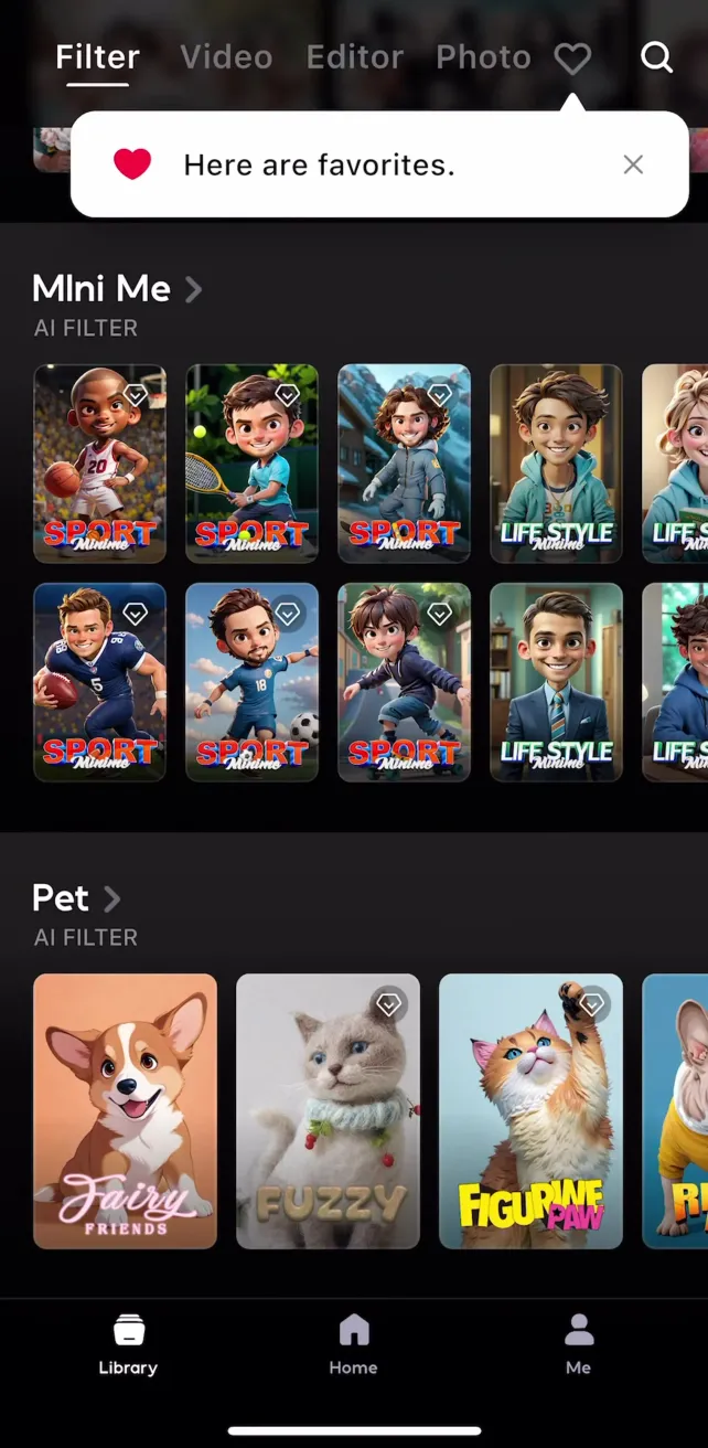 AI Mirror: AI Photo Editor Decorating and Sharing a Creation, screen 1