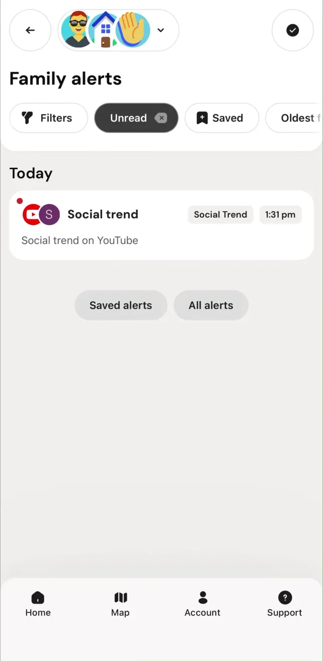 Bark - Parental Controls Reviewing Alerts, screen 1