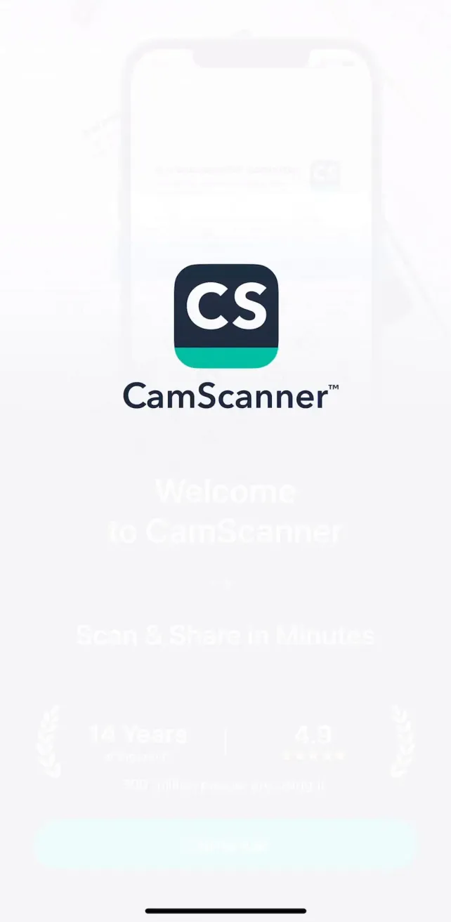 CamScanner - PDF Scanner App Onboarding and Subscribing, screen 1