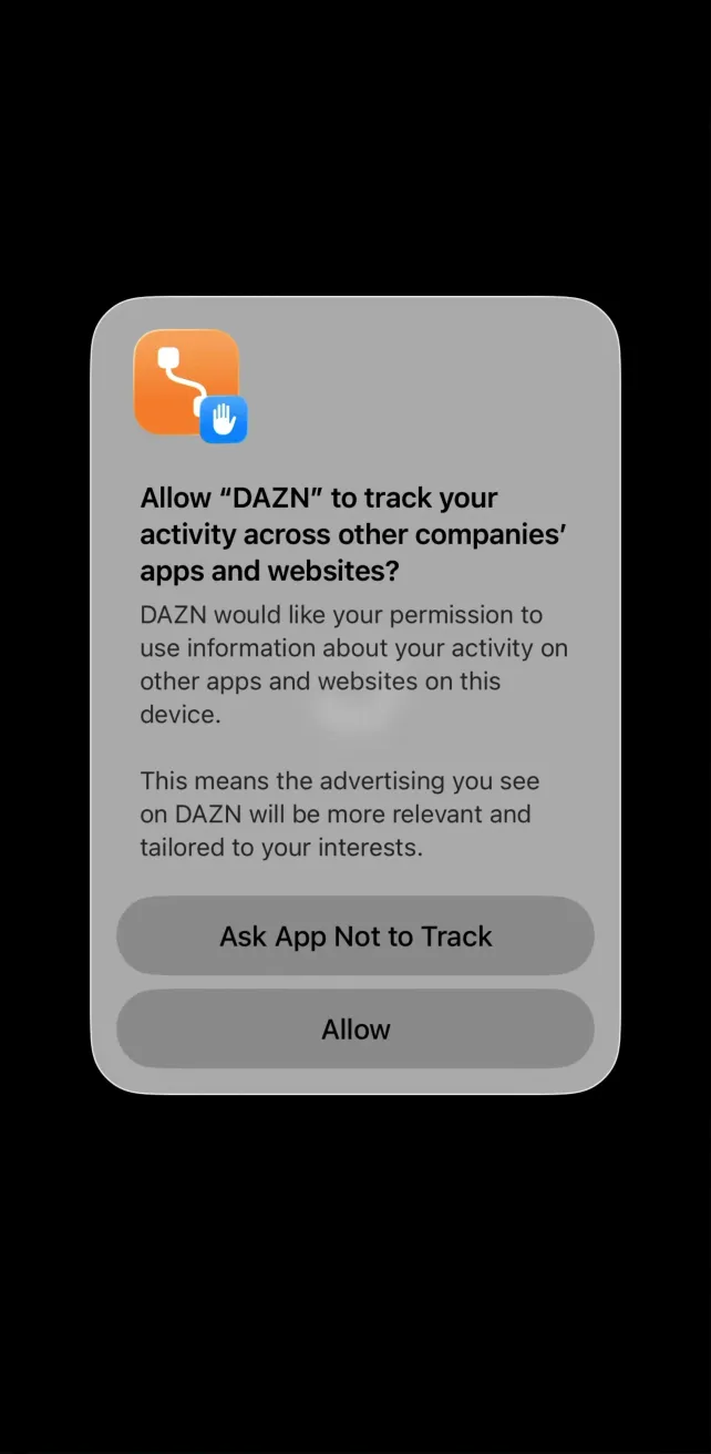 DAZN: Stream Live Sports Onboarding and Account Creation, screen 1