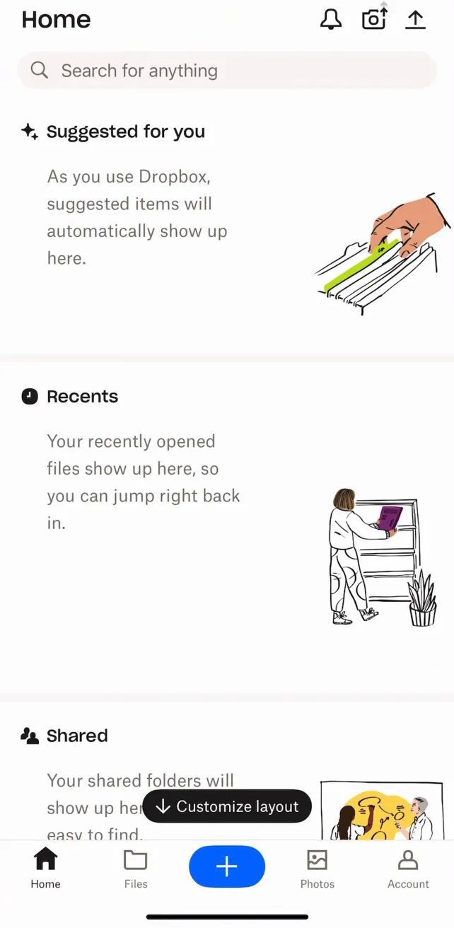 Dropbox: Cloud Storage Backup Featured screens, screen 4