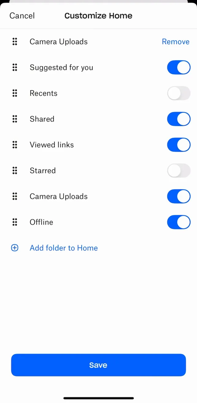 Dropbox: Cloud Storage Backup Featured screens, screen 5