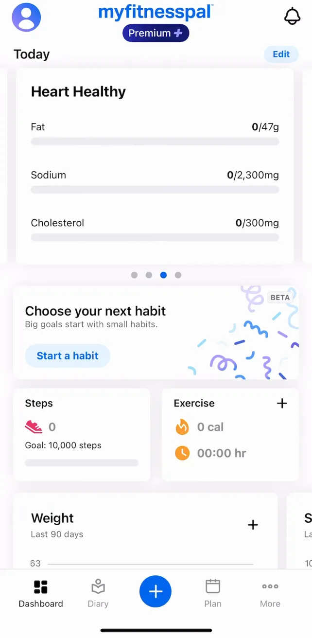 MyFitnessPal: Calorie Counter Logging Food via Search & Barcode Scan, screen 2