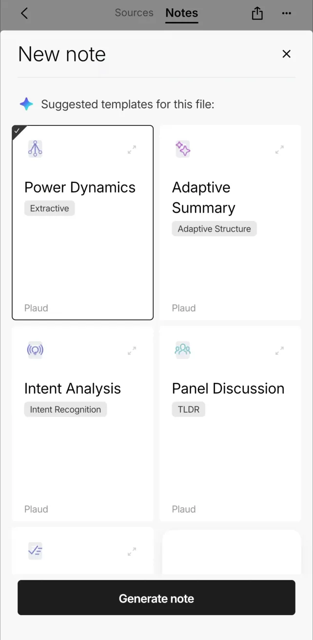 Plaud: AI Note Taker Generating and Exploring Summaries, screen 2