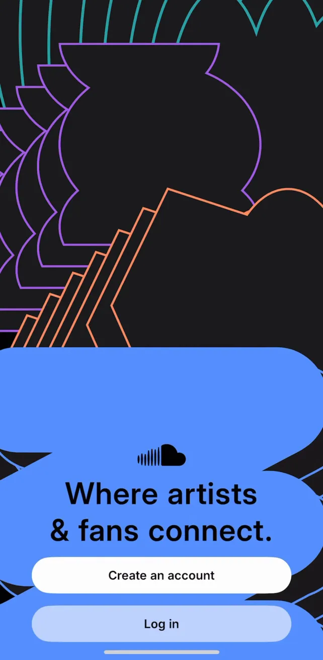 SoundCloud: The Music You Love Create Account, screen 2