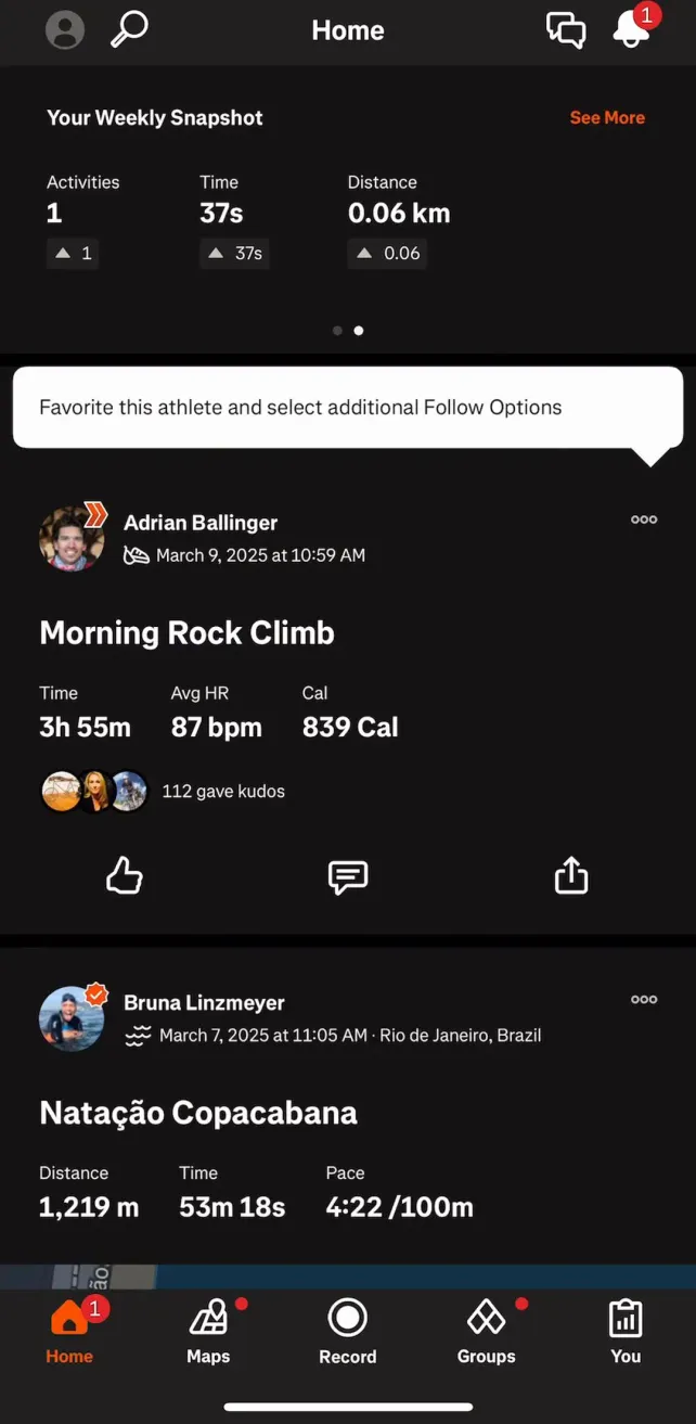 Strava: Run, Bike, Walk Featured screens, screen 3