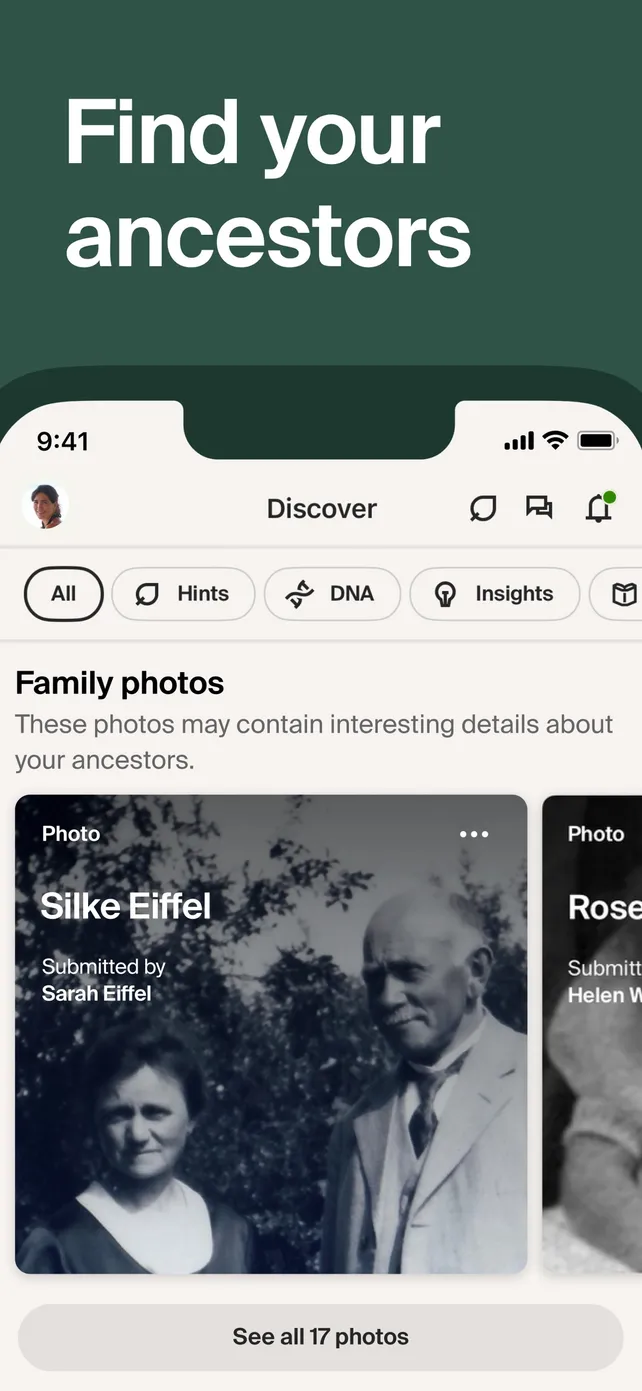 Ancestry: Family History & DNA App Store screenshot 1