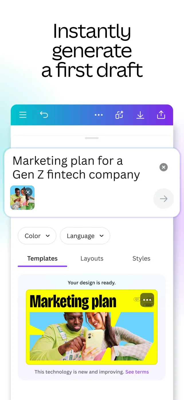 Canva: AI Video & Photo Editor App Store screenshot 3