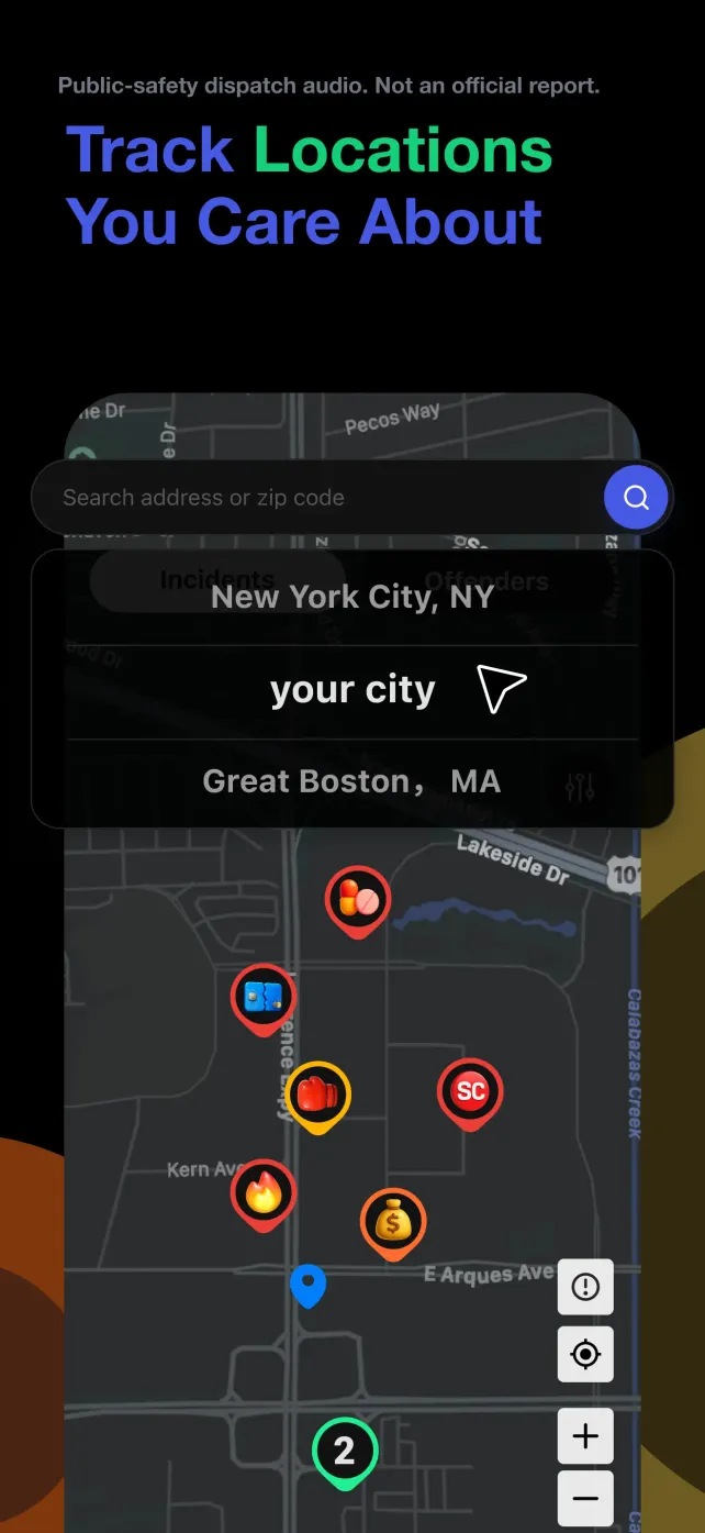 CrimeRadar Dispatch Audio App Store screenshot 3