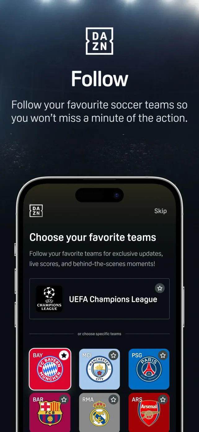 DAZN: Stream Live Sports App Store screenshot 3
