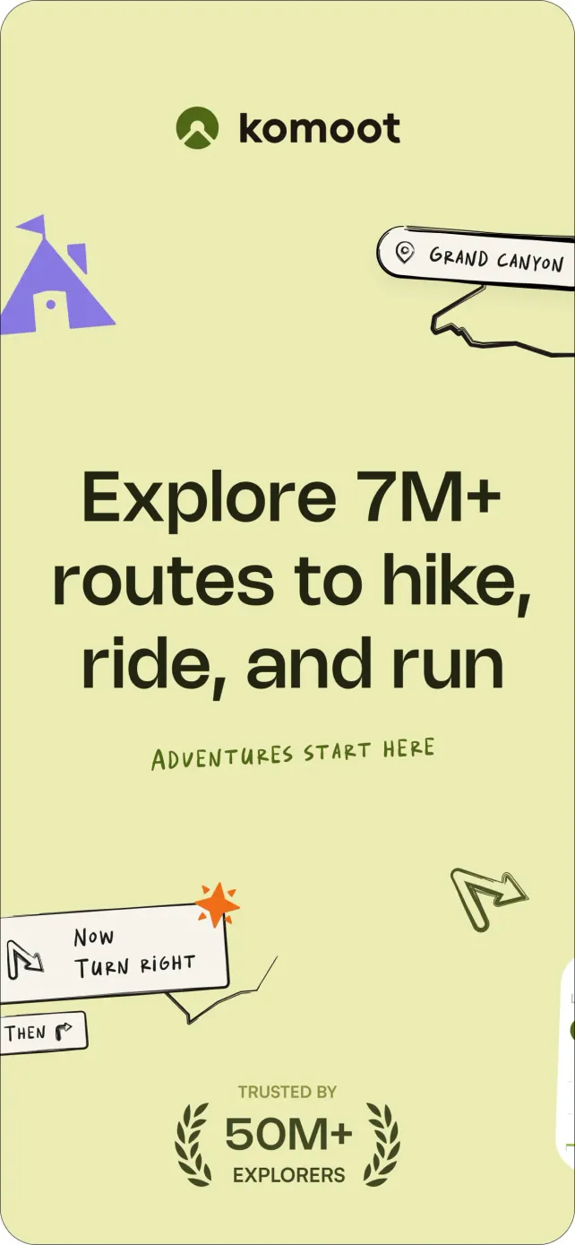komoot - hike, bike & run App Store screenshot 1