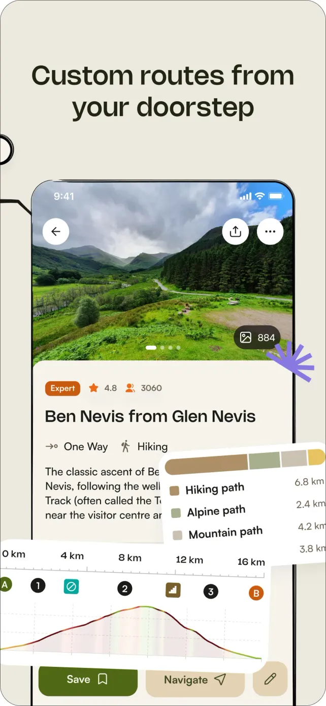 komoot - hike, bike & run App Store screenshot 2