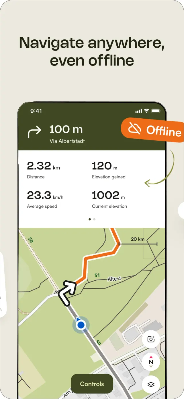komoot - hike, bike & run App Store screenshot 3
