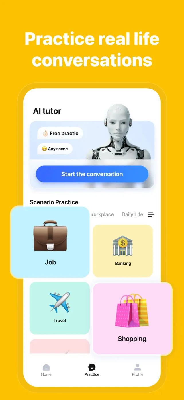 LangLearn: AI English Tutor App Store screenshot 3
