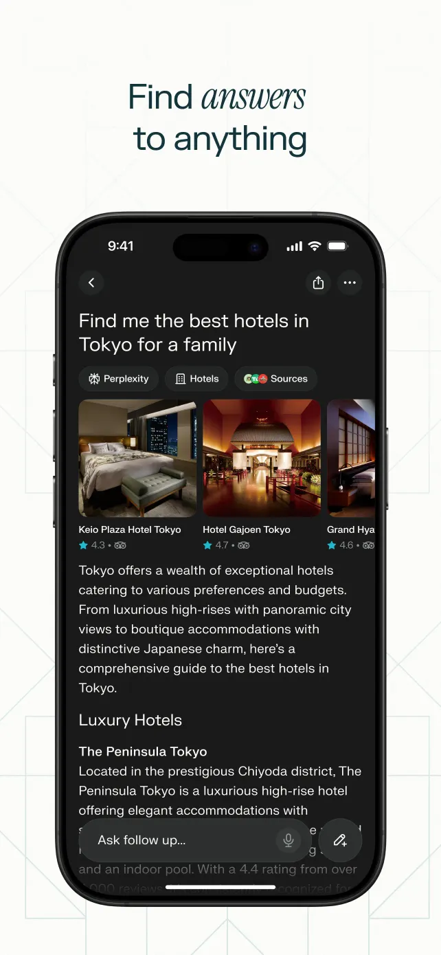 Perplexity - AI Search & Chat App Store screenshot 3