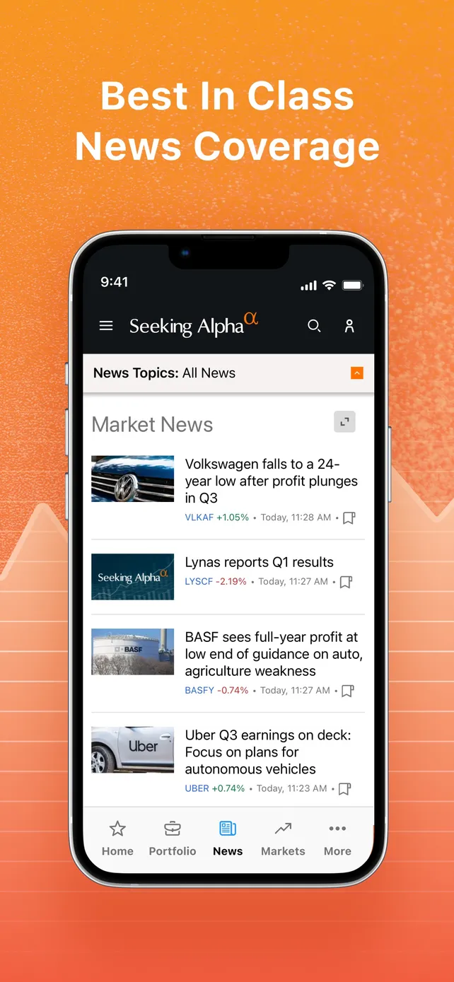 Seeking Alpha: News & Analysis App Store screenshot 3