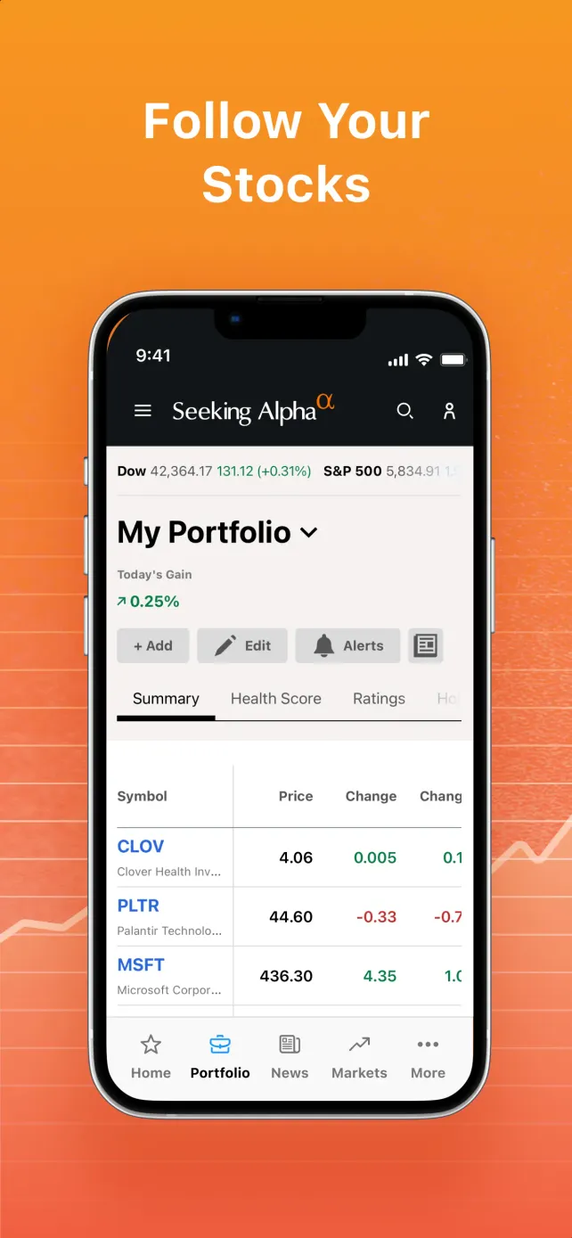 Seeking Alpha: News & Analysis App Store screenshot 1