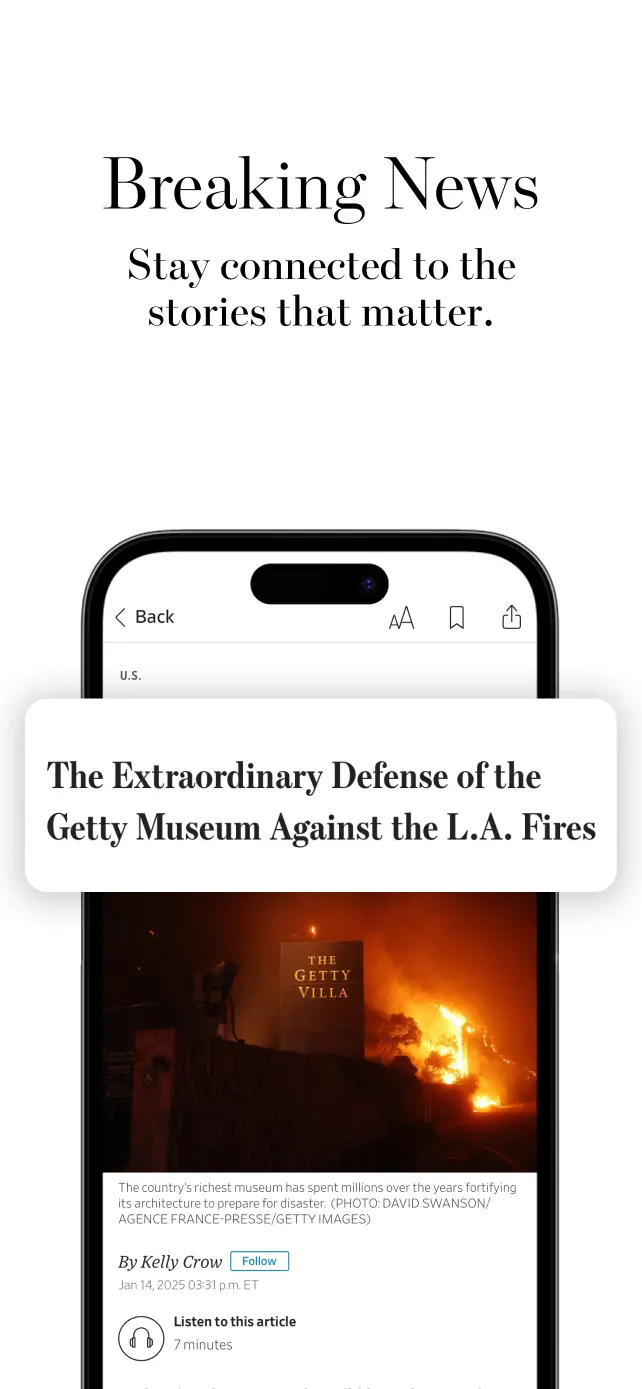 The Wall Street Journal. News App Store screenshot 3