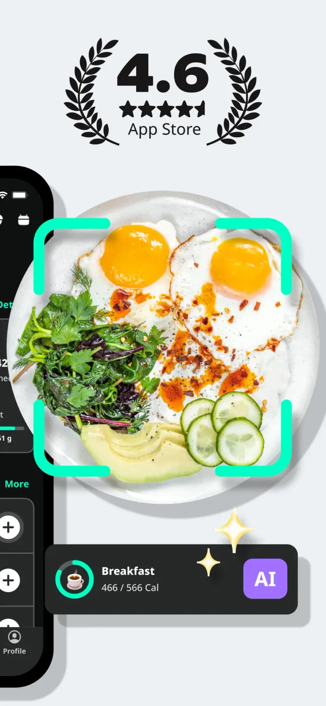 AI Calorie Tracker by Yazio App Store screenshot 2